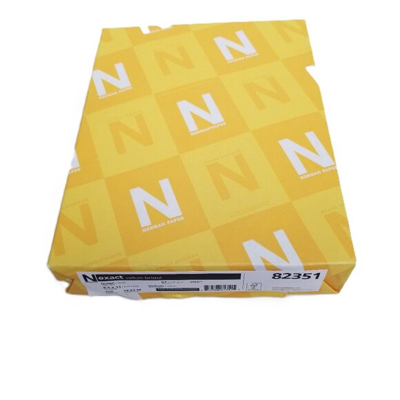 Neenah Exact Vellum Bristol Cardstock 67lb Green 250 Sheets 8.5x11 Crafts - Picture 1 of 7